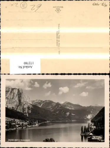 172780,Grundlsee m. Backenstein 1937