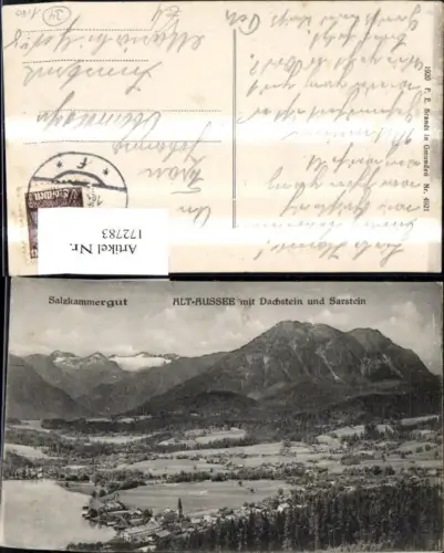 172783,Altaussee m. Dachstein u. Sarstein Salzkammergut pub F. E. Brandt 4921