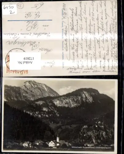172819,Wörschach Schwefelbad Totale 1930