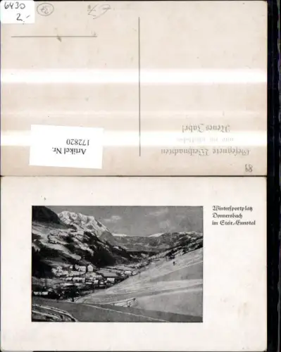 172820,Donnersbach Ennstal Winteransicht Passepartout
