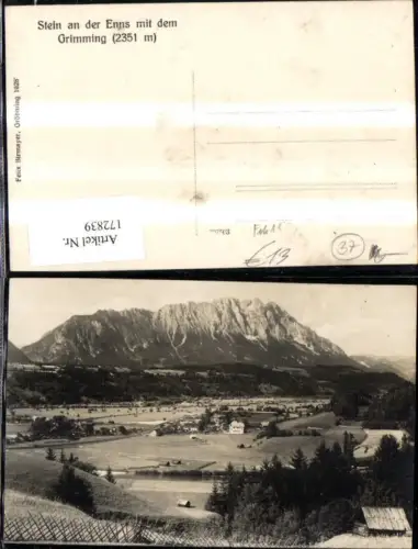 172839,Stein a. d. Enns Großsölk m. d. Grimming Totale Foto Ak