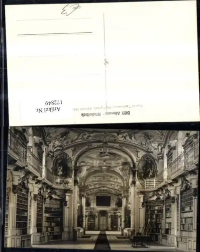 172849,Admont Stift Bibliothek Innenansicht Foto Ak