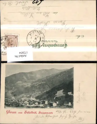 172854,Gruss a. Selzthal 1898