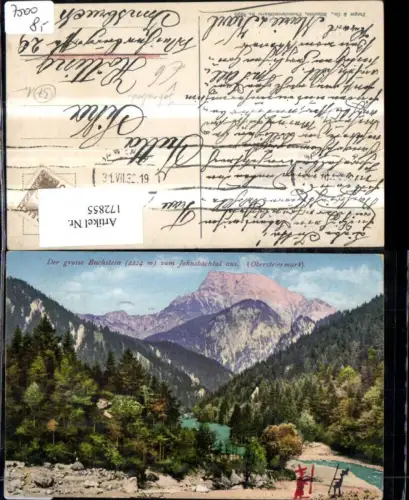 172855,Johnsbach Gr. Buchstein v. Johnsbachtal aus pub Purger Co 8595