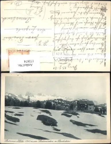 172874,Brünner Hütte Stoderzinken m. Dachstein b. Gröbming 1930