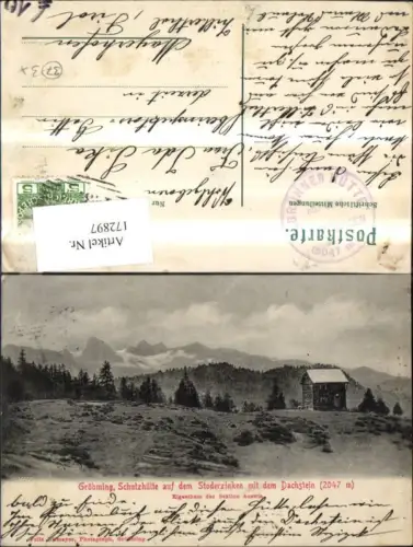 172897,Gröbming Schutzhütte a. d. Stoderzinken m. d. Dachstein