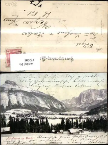 172906,Altaussee i. Winter pub F. E. Brandt 455