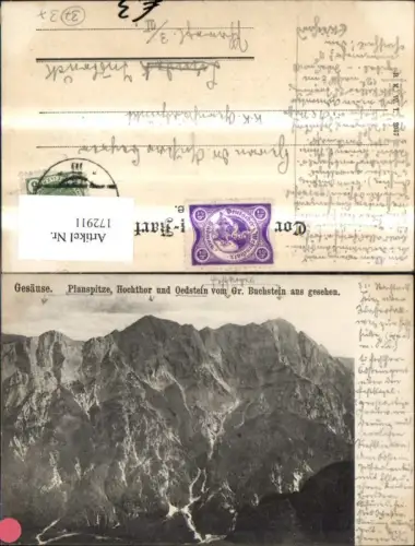 172911,Gesäuse Planspitze Hochtor Ödstein v. Gr. Buchstein a. Gesehen Admont Hieflau