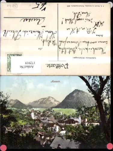 172919,Aussee Ansicht m. Baum pub F. E. Brandt 489