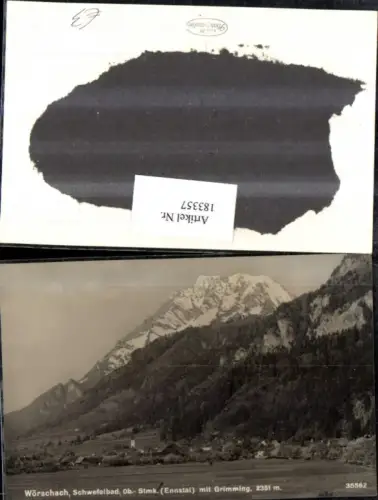 183357,Wörschach Teilansicht Ennstal m. Grimming