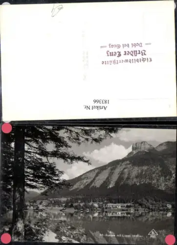 183366,Alt Aussee Altausseersee m. Loser