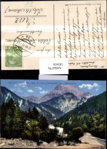 183416,Johnsbach Gr. Buchstein v. Johnsbachtal aus pub Purger Co 8595