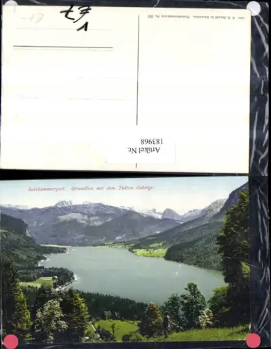 183968,Salzkammergut Grundlsee b. Bad Aussee m. d. Todten Gebirge pub Brandt 621