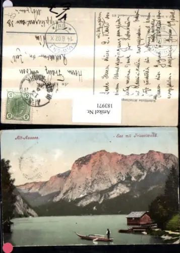 183971,Alt Aussee See m. Trisselwand Ruderboot Boot pub Brandt 617