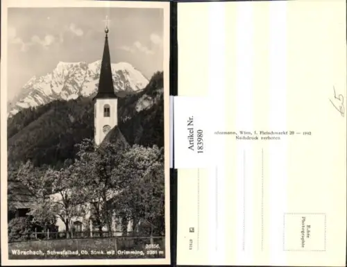183980,Wörschach Kirche m. Grimming