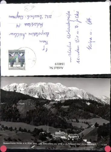 184019,Pichl a. d. Enns Totale geg. Scheichenspitze m. Alpengasthof Pichlmayrgut