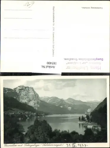185400,Grundlsee b. Bad Aussee m. Totengebirge Salzkammergut