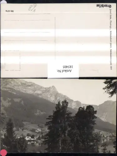 185405,Grundlsee b. Bad Aussee pub Josef Kain
