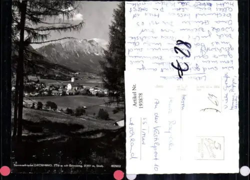193878,Gröbming Teilansicht m. Grimming