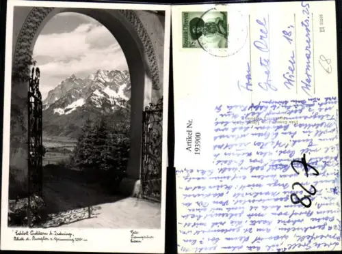 193900,Schloss Pichlarn b. Irdning Blick d. Burgtor z. Grimming