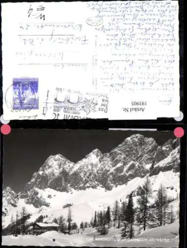 193905,Türlwandhütte b. Ramsau am Dachstein Gröbming geg. Dachstein-Südwände Winterbild