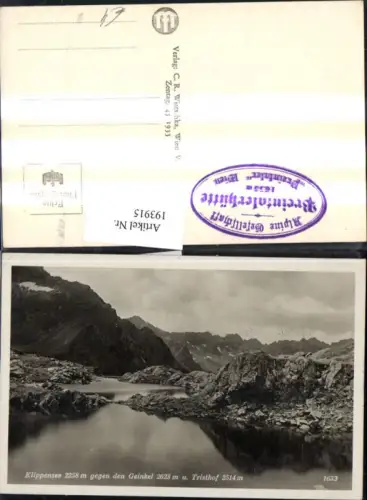 193915,Klippensee See b. Rohrmoos Schladming geg. d. Geinkel u. Tristhof