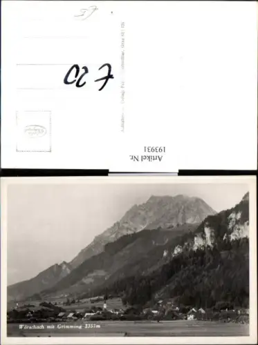 193931,Wörschach Teilansicht m. Grimming