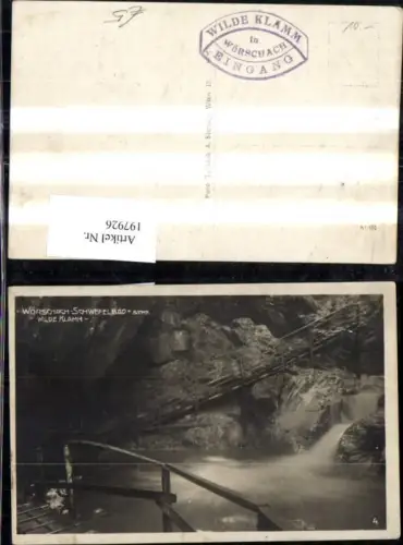 197926,Wörschach Schwefelbad Wilde Klamm Foto Ak