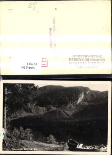 197943,Oedensee b. Kainisch Foto Ak m. Ruderboot Boot pub Sepp Kain