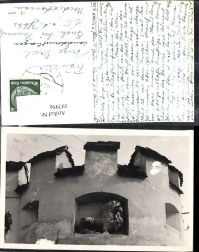 197956,Foto Ak Admont Detailansicht Mauer Denkmal