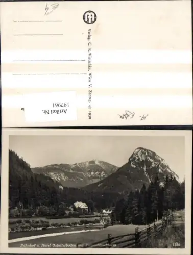 197961,Bahnhof u. Hotel Gstatterboden m. Tamischbachturm