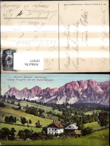 197977,Schladming Gasthof Pruggerer m. d. Dachsteingruppe pub F. E. Brandt 888