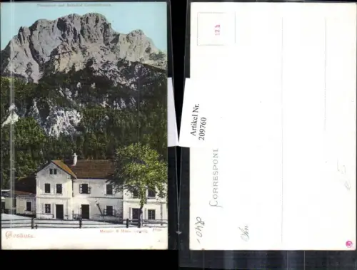209760,Gesäuse Planspitze u. Bahnhof Gstatterboden