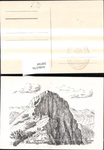 209769,Künstler AK Leeder Schneealm Mitterbergschneid