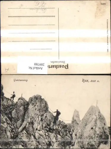209780,Rax b. Reichenau Gretchensteig Kletterer