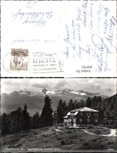 209792,Tauplitzalm Hollhaus geg. Dachstein
