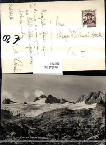 209799,Dachstein vom Wege zum Gjaidalm Schutzhaus Partie