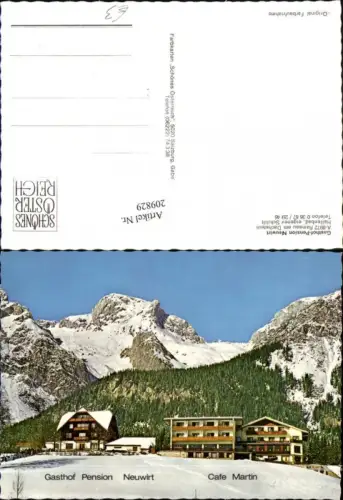 209829,Gasthof Pension „Neuwirt“ u. Cafe „Martin“ b. Ramsau am Dachstein