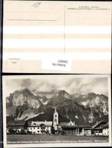 209847,Ramsau b. Schladming Teilansicht m. d. Scheichenspitze Dachsteingruppe