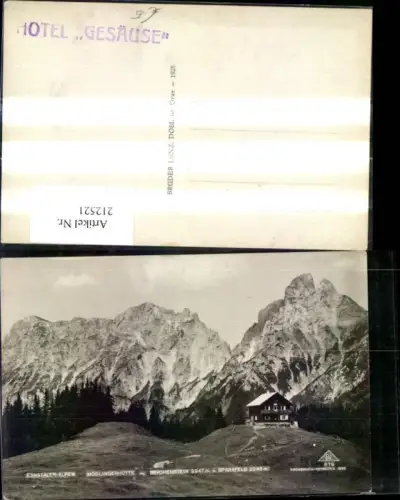 212521,Ennstaler Alpen Mödlingerhütte m. Reichenstein u. Sparafeld Johnsbach