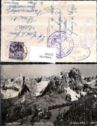 227397,Austirahütte Berghütte m. Drindln u. Türlspitze b. Ramsau Schladming