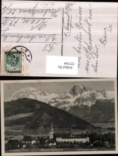 227399,Admont Teilansicht m. Gr. Pyhrgas u. Scheiblingstein