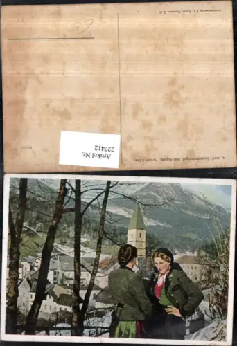 227412,Künstler AK Bad Ausee Teilansicht Frauen i. Tracht pub F. E. Brandt 6527