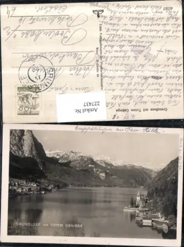 227437,Grundlsee Teilansicht m. Totem Gebirge