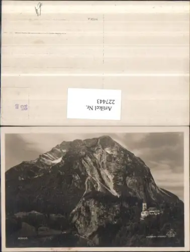 227443,Pürgg Kirche Bergkulisse