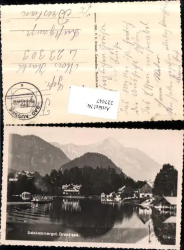 227447,Grundlsee Teilansicht Partie pub F. E. Brandt 5393/2