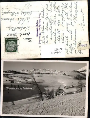 227457,Tauplitzalm m. Dachstein b. Tauplitz Winterbild pub Sepp Kain Mitterndorf