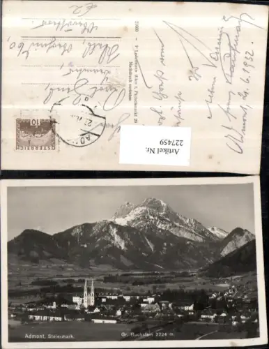 227459,Admont Totale m. Gr. Buchstein