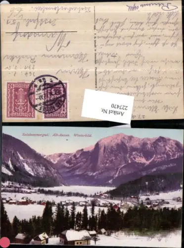 227470,Alt-Aussee Totale Winterbild pub F. E. Brandt 454