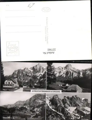 227502,Alpengasthof Bodenbauer m. Umgebung Trawiesalm Sackwiesensee Panorama Bergkulisse